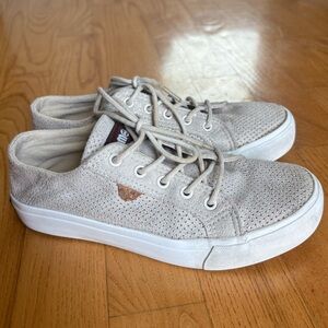 Lamo Kid's Vita Shoes Sneakers Kid's Casual Gold Sand White Glitter Girls Size 2